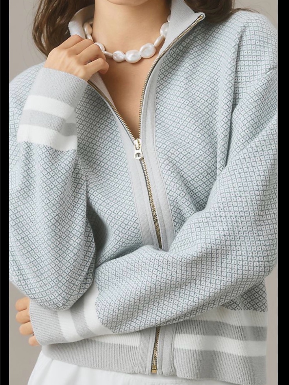 Varley Oregon Knit Jacket with Zip Front, XS - Picture 6 of 9